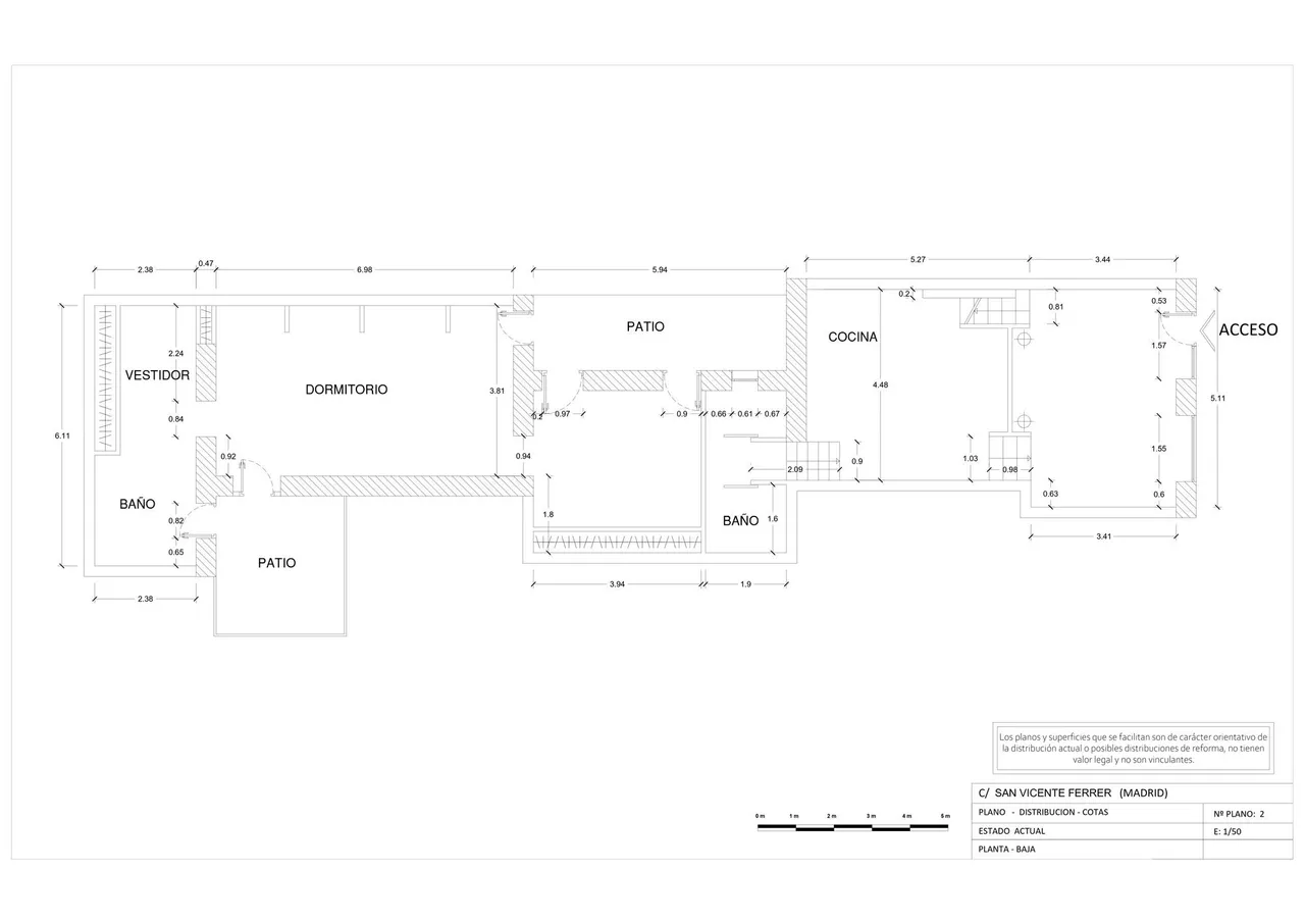 living - 190m² apartment for sale in Malasaña, Madrid - Floor Plan - 2