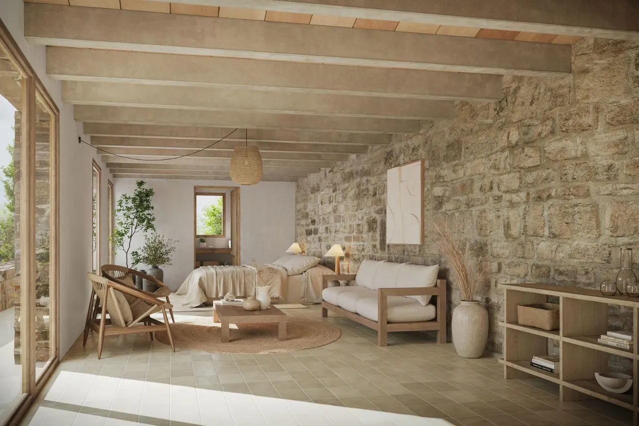 living - Casa rural de 442m² con 436m² de jardín en venta en Baix Empordà - gallery - 5