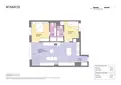 living - 128m² penthouse with 24m² terrace for sale in Vila Olímpica - Floor Plan thumbnail - 1