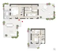 living - Carcano 3 - Living - Dils - Plan d'étage thumbnail - 1