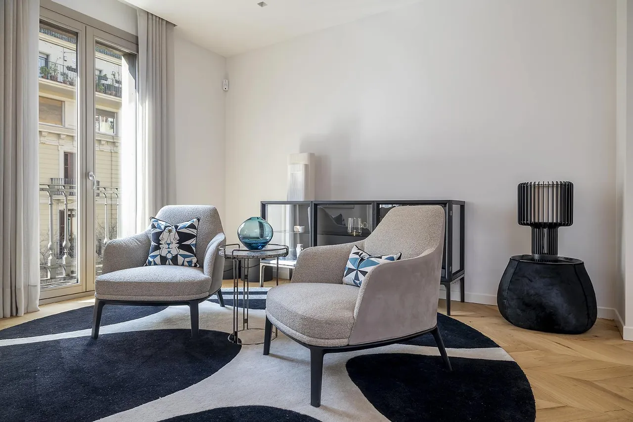 living - Piso de 183m² con 6m² terraza en venta en Eixample Derecho - gallery - 3
