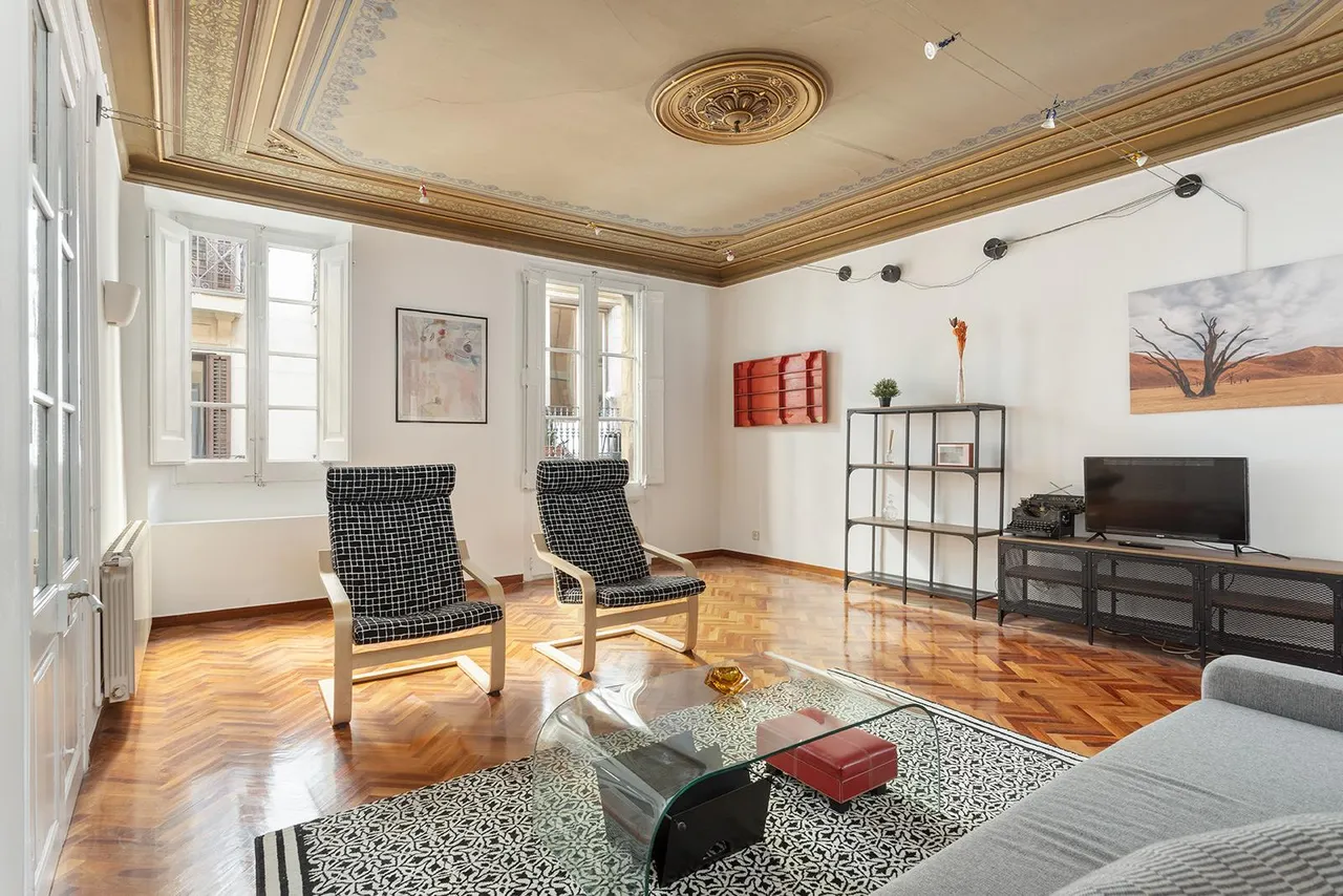living - Piso de 270m² con 29m² terraza en venta en El Born - gallery - 3