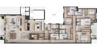 living - Piso de 293m² con 17m² terraza en venta en Castellana - Plano del piso thumbnail - 1