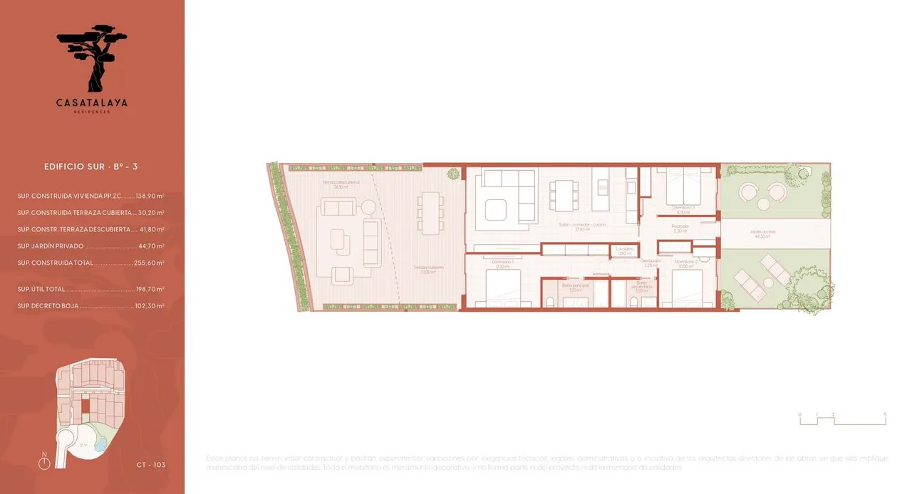 living - Casatalaya Residences Apartments, East Marbella, Costa del Sol - Floor Plan - 2