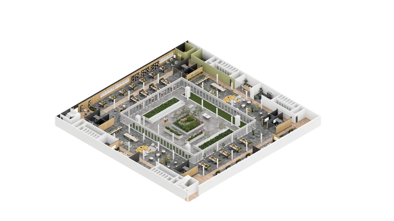 office - Aurelia Business Park - Office - Dils - Verdiepingsplan - 1