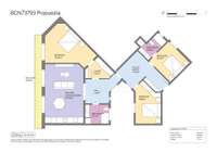 living - Piso de 102m² con 8m² terraza en venta en Eixample Derecho - Plano del piso thumbnail - 2