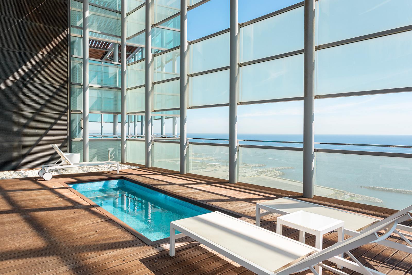 living - Ático de 163m² con 108m² terraza en alquiler en Diagonal Mar - gallery - 3