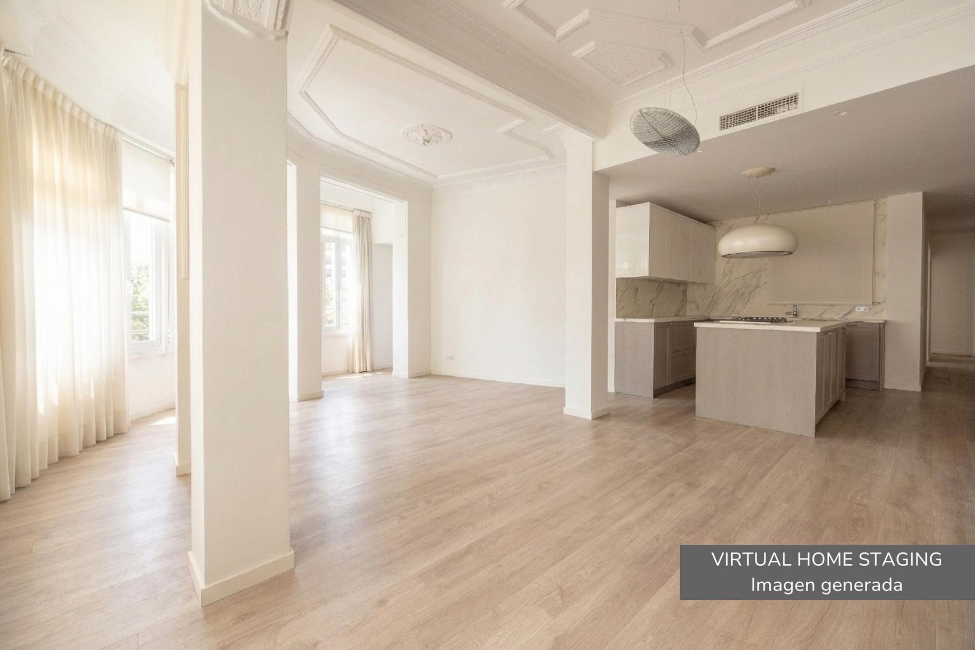 living - Piso de 139m² en venta en Gran Vía, Valencia - gallery - 3