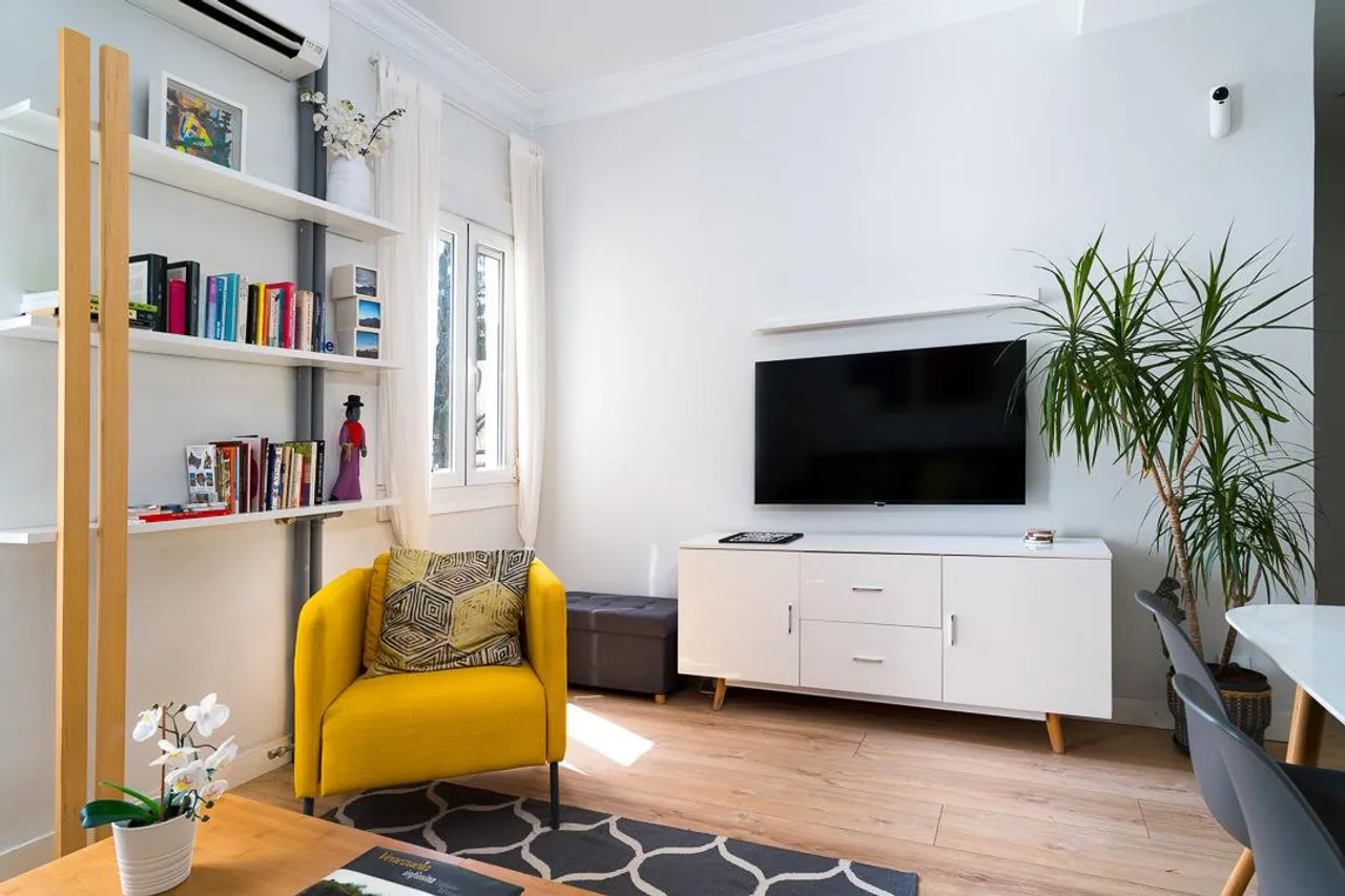 living - Piso de 80m² en alquiler en Retiro, Madrid - gallery - 6