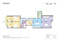 living - 140m² apartment for sale in Eixample Right, Barcelona - Floor Plan thumbnail - 1