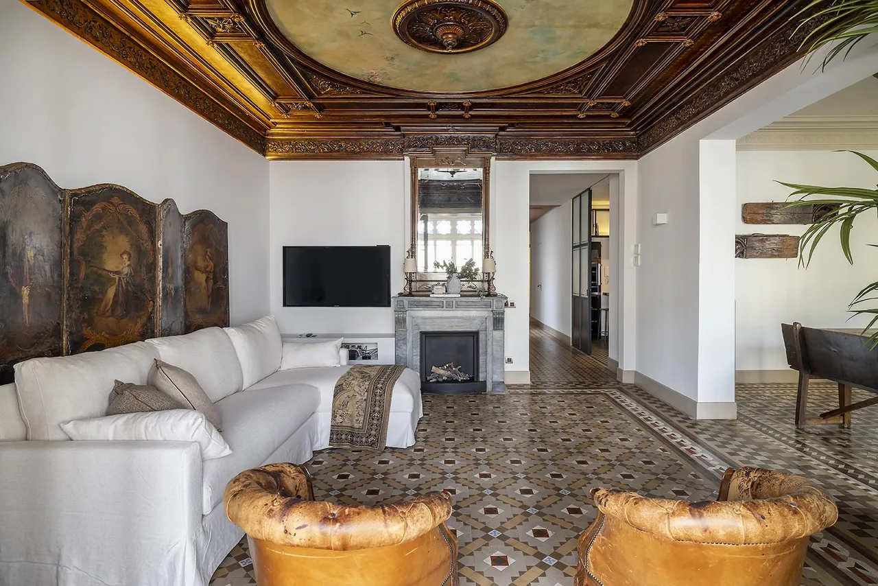 living - 205m² apartment with 7m² terrace for rent in Eixample Right - gallery - 3