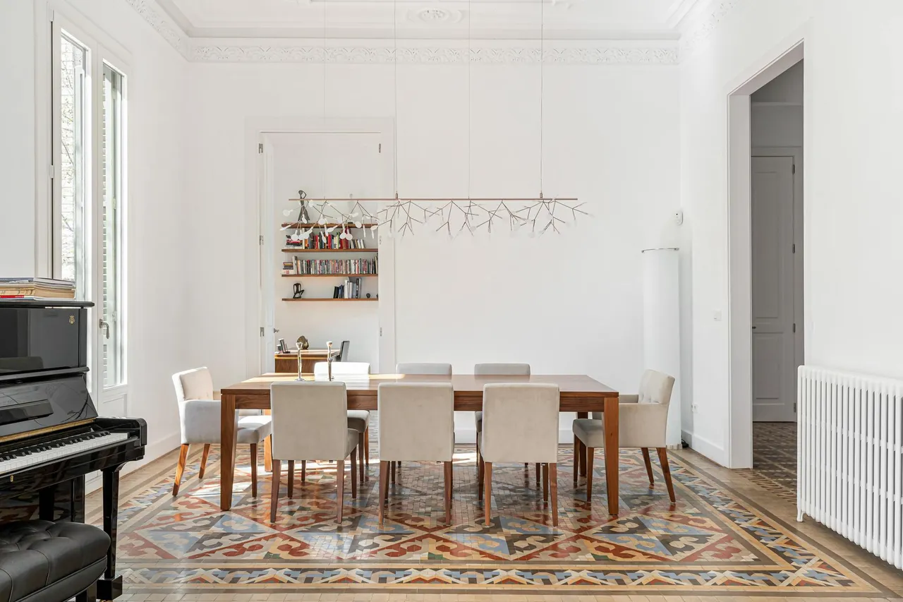 living - Piso de 222m² con 48m² terraza en venta en Eixample Derecho - gallery - 8