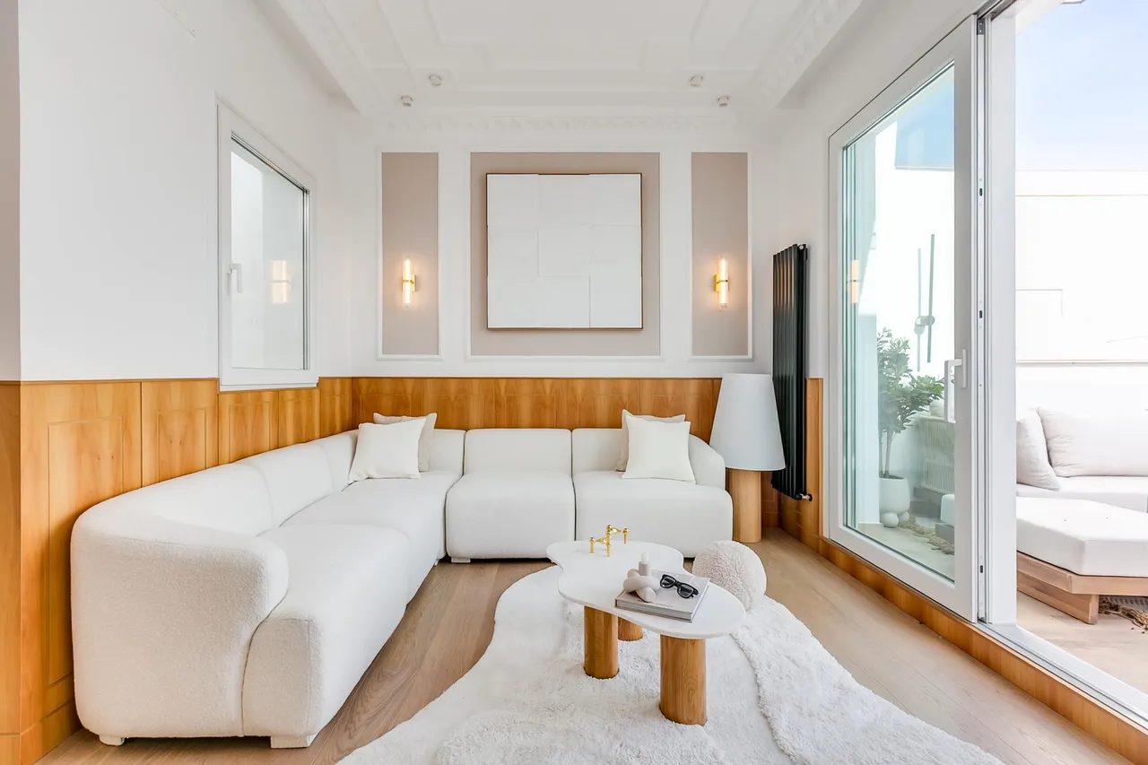 living - Ático de 140m² en venta en Castellana, Madrid - gallery - 3