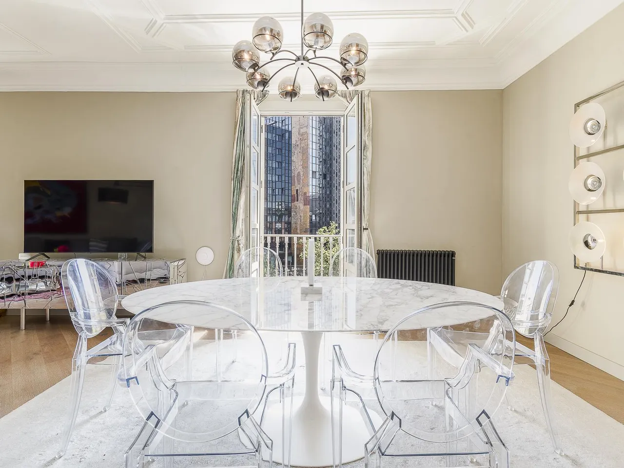 living - 209m² apartment for sale in Eixample Right, Barcelona - gallery - 7