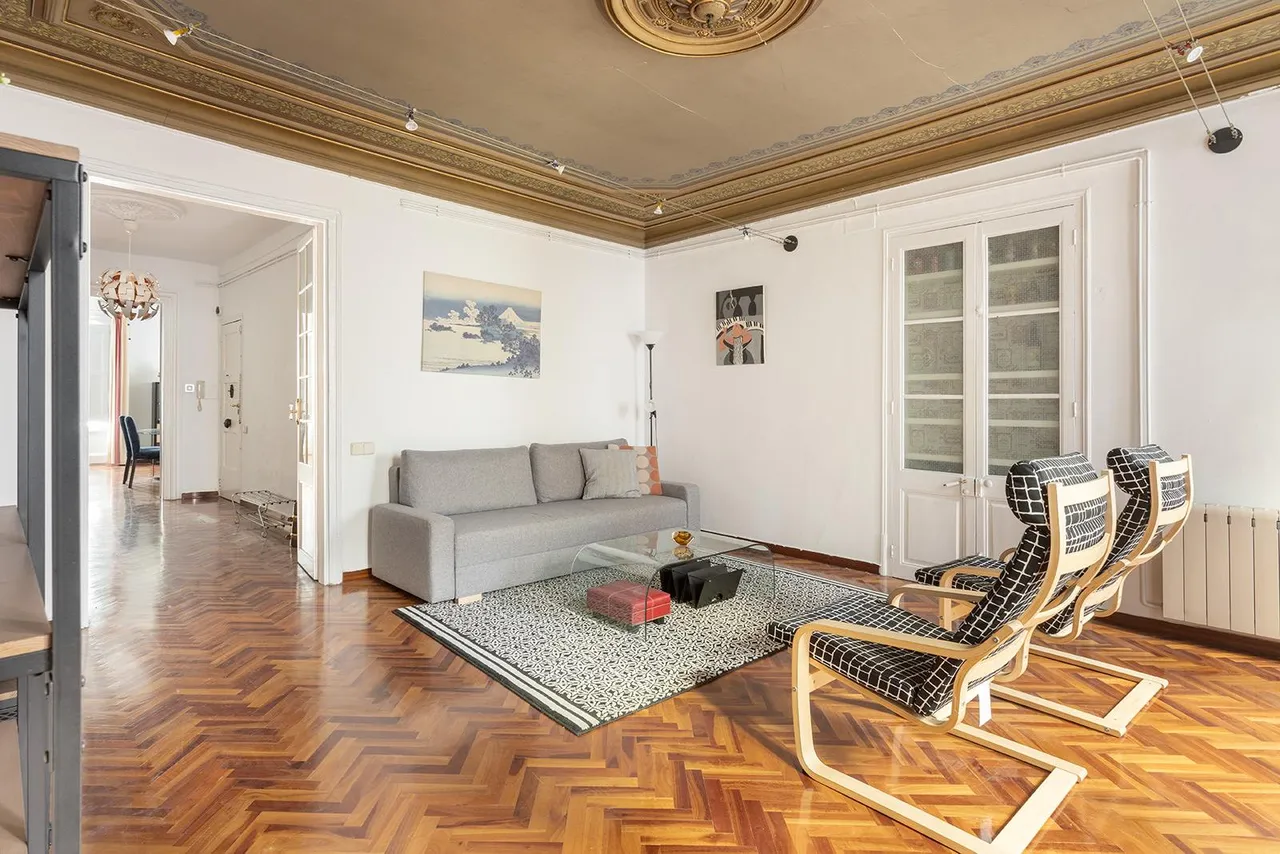 living - Piso de 270m² con 29m² terraza en venta en El Born - gallery - 4
