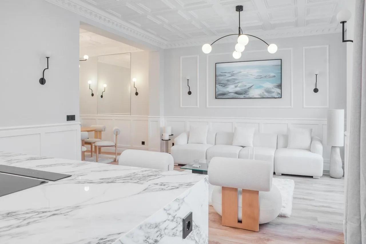 living - Piso de 163m² en alquiler en Goya, Madrid - gallery - 4