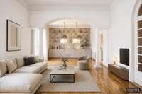 living - Piso de 217m² con 10m² terraza en venta en Eixample Izquierdo - gallery thumbnail - 4