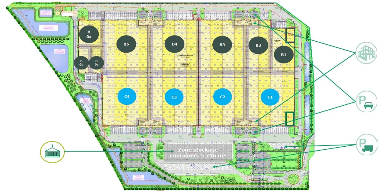 logistics - Logistics Warehouse For Rent - Floor Plan - 1