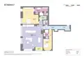 living - Piso de 186m² en venta en Gràcia, Barcelona - Plano del piso thumbnail - 1