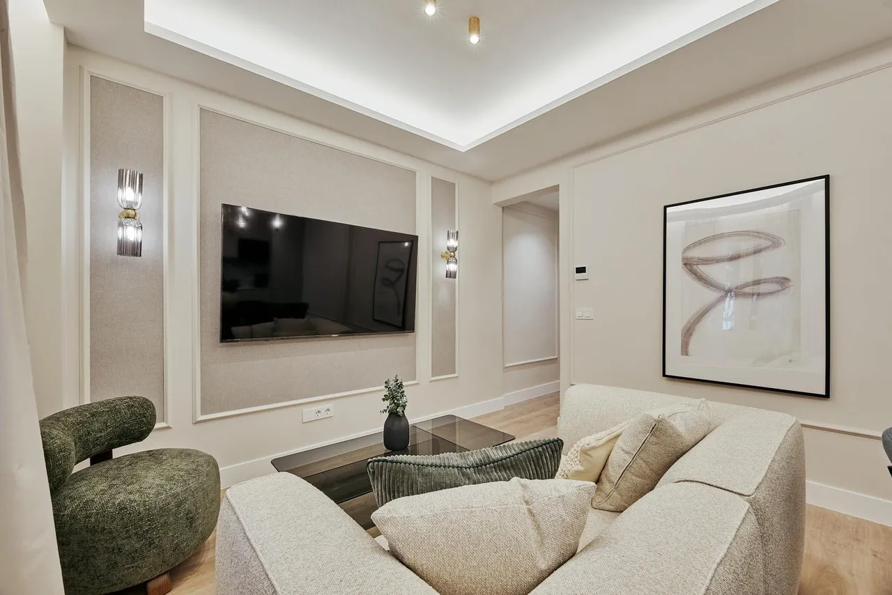 living - Piso de 101m² en venta en Retiro, Madrid - gallery - 2