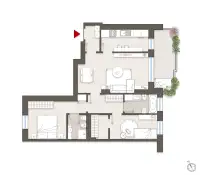 living - Sarca 324 - Living - Dils - Verdiepingsplan thumbnail - 1