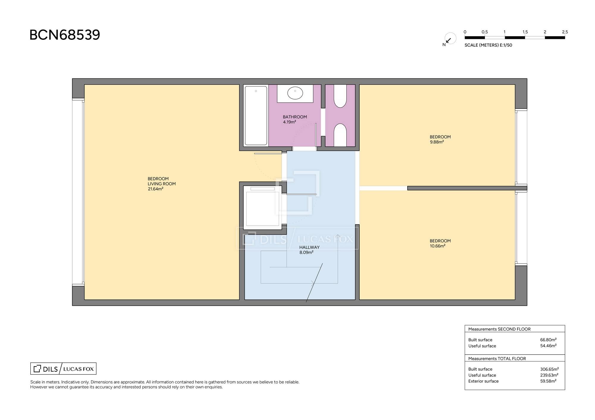 living - Casa / villa de 306m² con 60m² terraza en venta en Les Corts - Plano del piso thumbnail - 2