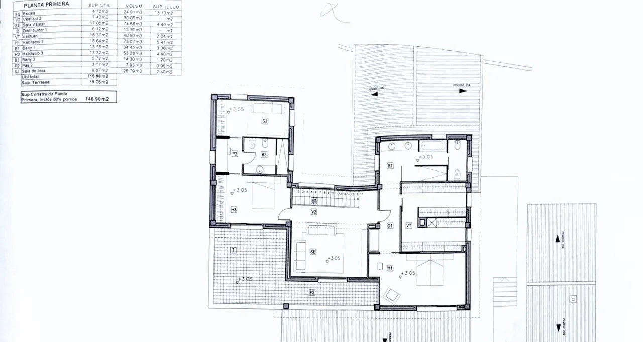 living - 442m² house / villa for sale in Alt Empordà, Girona - Floor Plan - 3