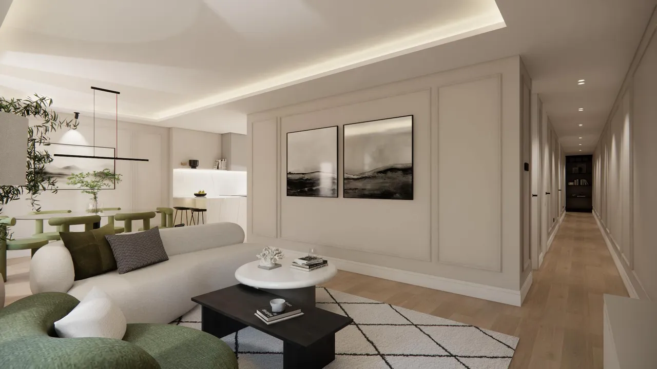 living - 124m² apartment for sale in Retiro, Madrid - gallery - 3