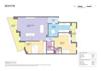 living - Ático de 176m² con 14m² terraza en venta en Eixample Izquierdo - Plano del piso thumbnail - 1