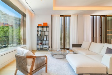 living - Piso de 186m² en venta en Gràcia, Barcelona - featured