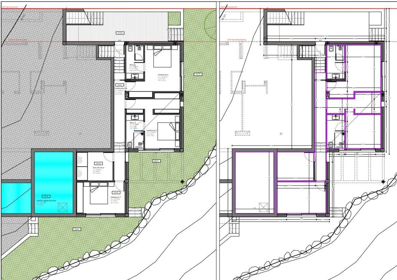 living - Casa / villa de 600m² en venta en Santa Eulalia - Plano del piso - 2