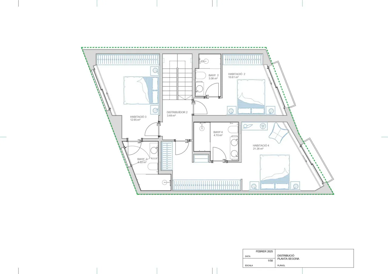 living - Casa / villa de 285m² con 83m² de jardín en venta en Genova, Palma - Plano del piso - 5