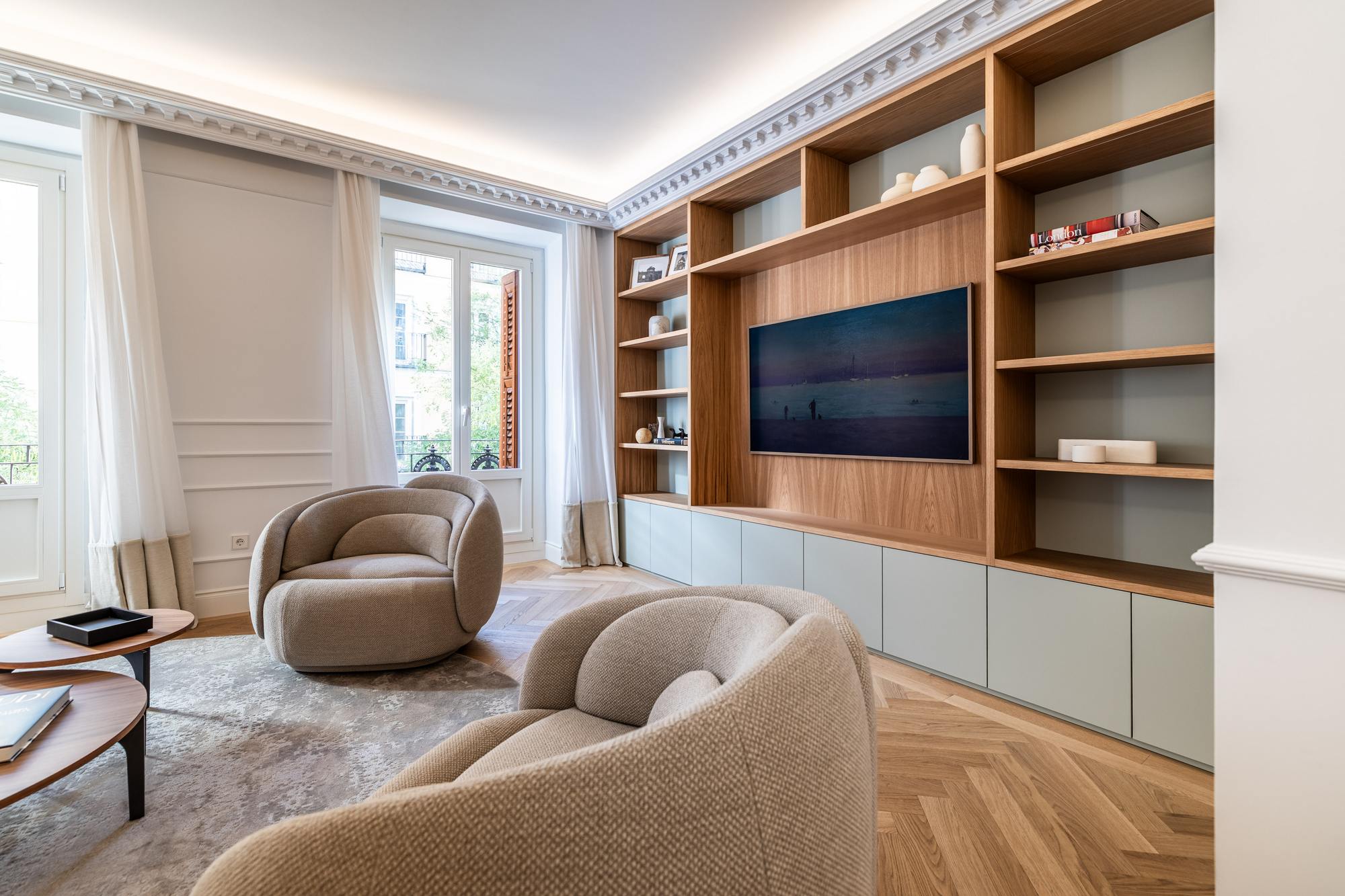 living - 185m² apartment for sale in Recoletos, Madrid - gallery thumbnail - 4
