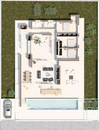 living - 216m² house / villa with 80m² terrace for sale in La Eliana - Floor Plan thumbnail - 1