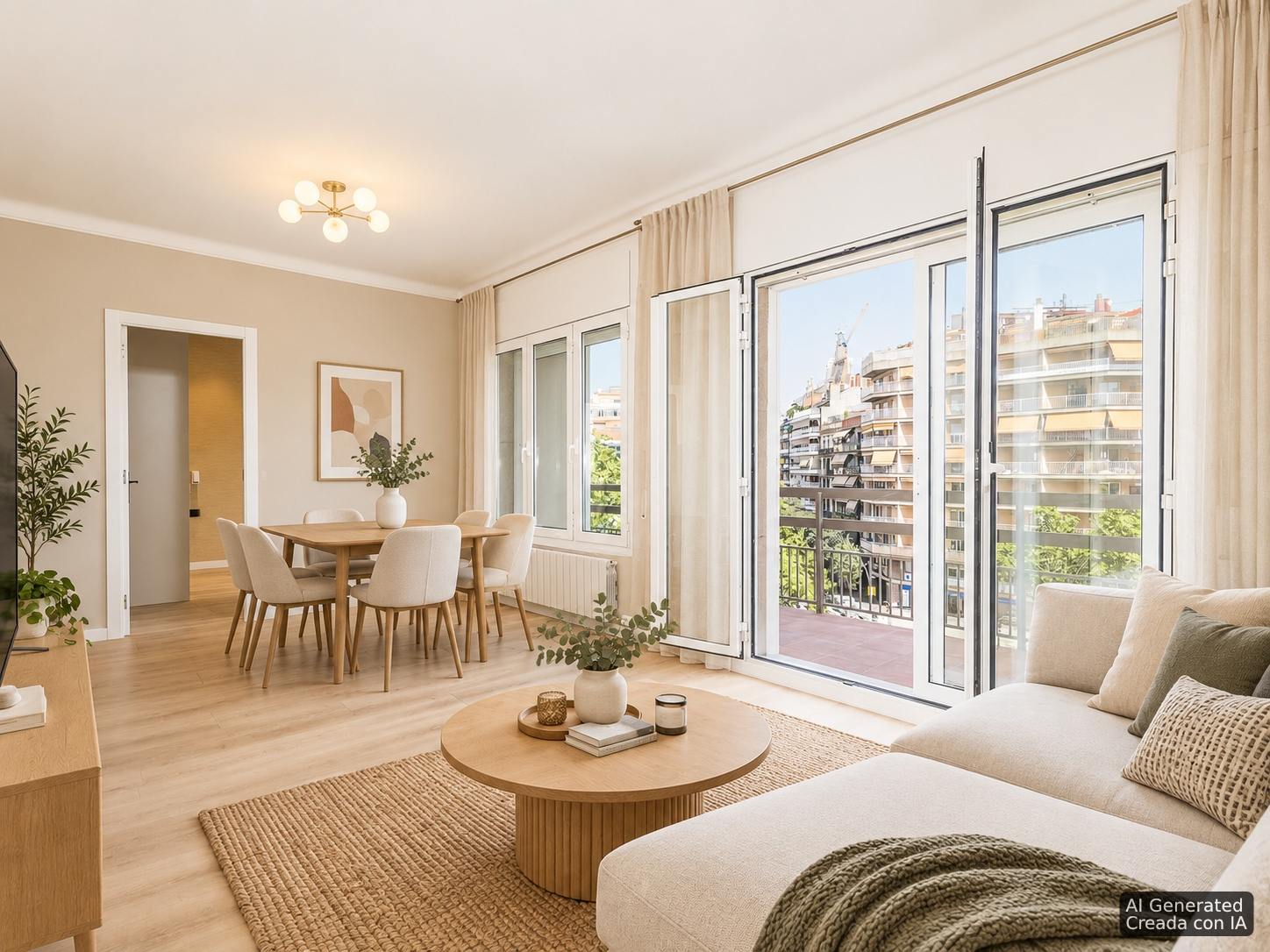 living - 100m² apartment with 6m² terrace for sale in Eixample Right - gallery thumbnail - 3