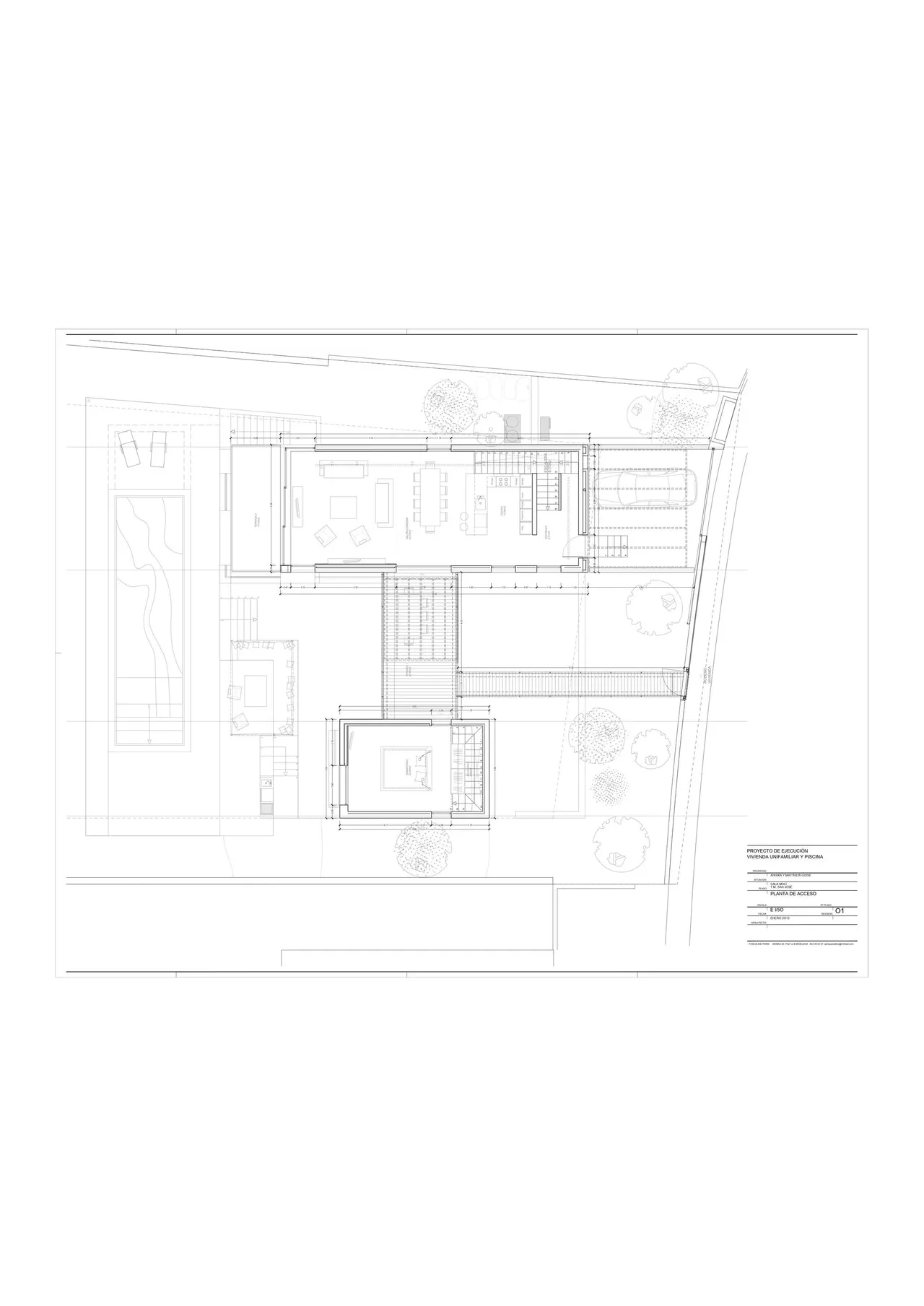 living - Casa / villa de 350m² en venta en San José, Islas Baleares - Plano del piso - 1