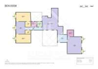 living - Piso de 190m² en venta en Gótico, Barcelona - Plano del piso thumbnail - 1