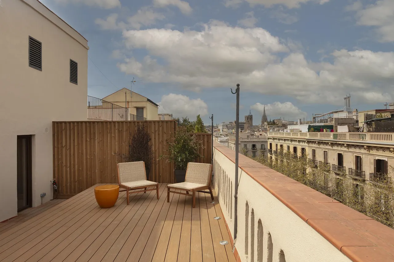 living - Ático de 120m² con 54m² terraza en venta en El Born - gallery - 10