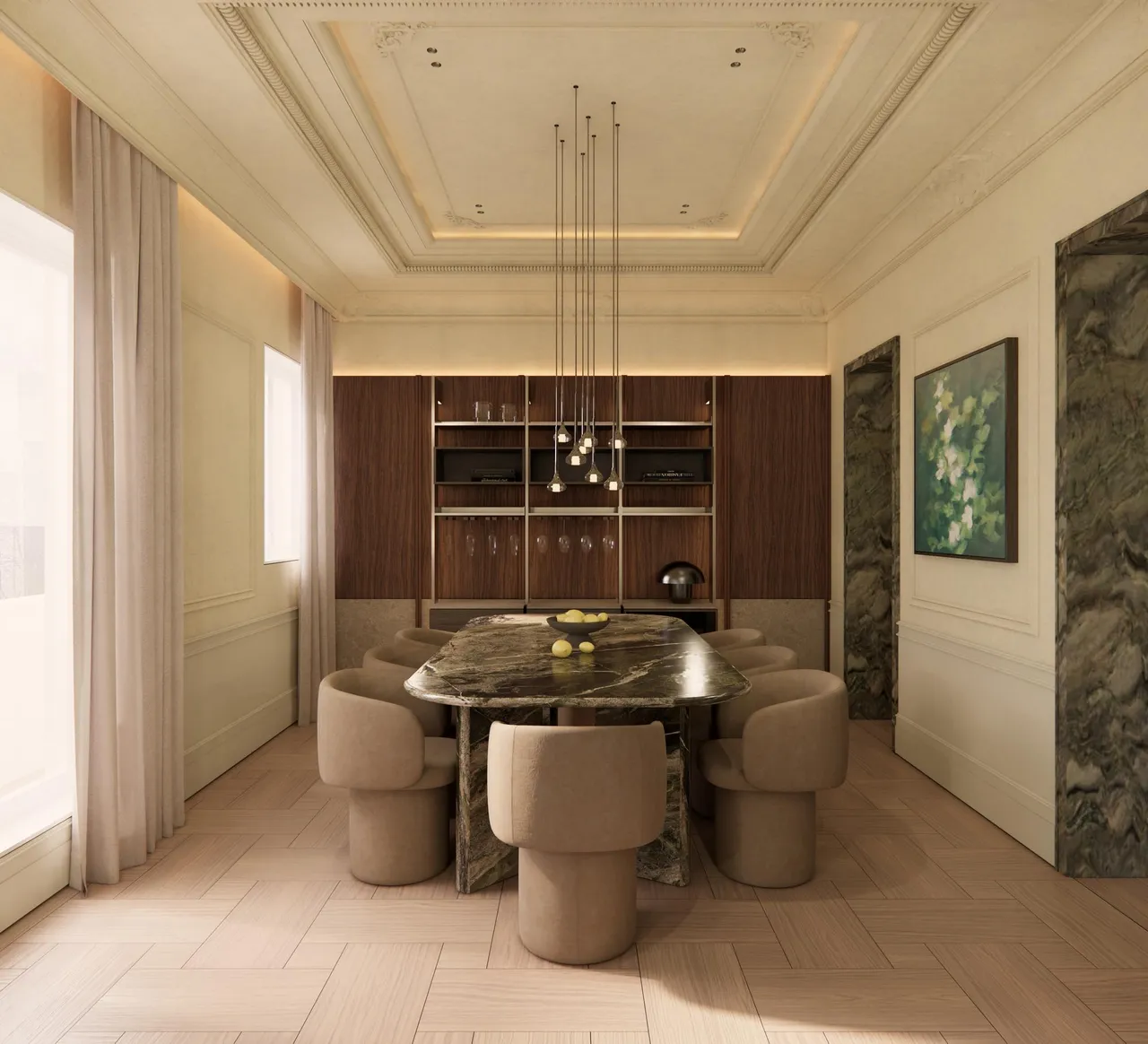 living - Piso de 191m² en venta en Castellana, Madrid - gallery - 5
