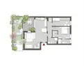 living - Three-room flat for sale via Magolfa 32 Milan - Floor Plan thumbnail - 1