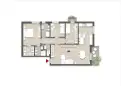 living - Jacopo della Quercia 1 - Living - Dils - Floor Plan thumbnail - 1