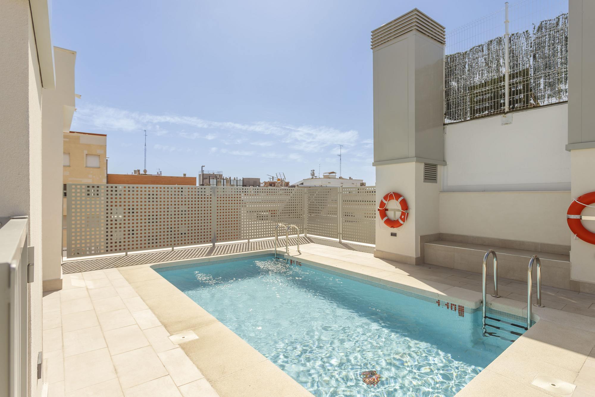 living - Piso de 105m² con 35m² terraza en alquiler en Pacífico - featured