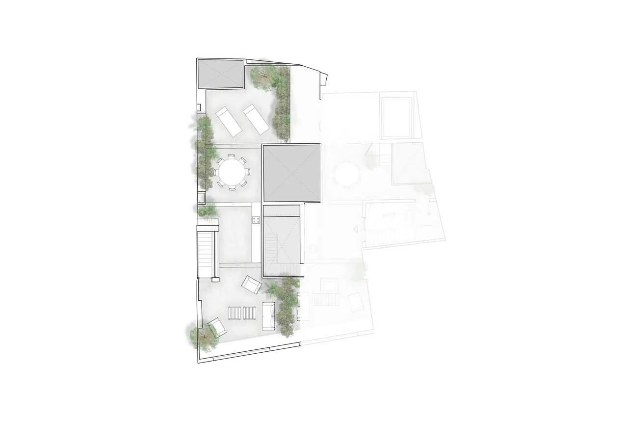 living - 243m² apartment with 75m² terrace for sale in Palma de Mallorca - Floor Plan - 1