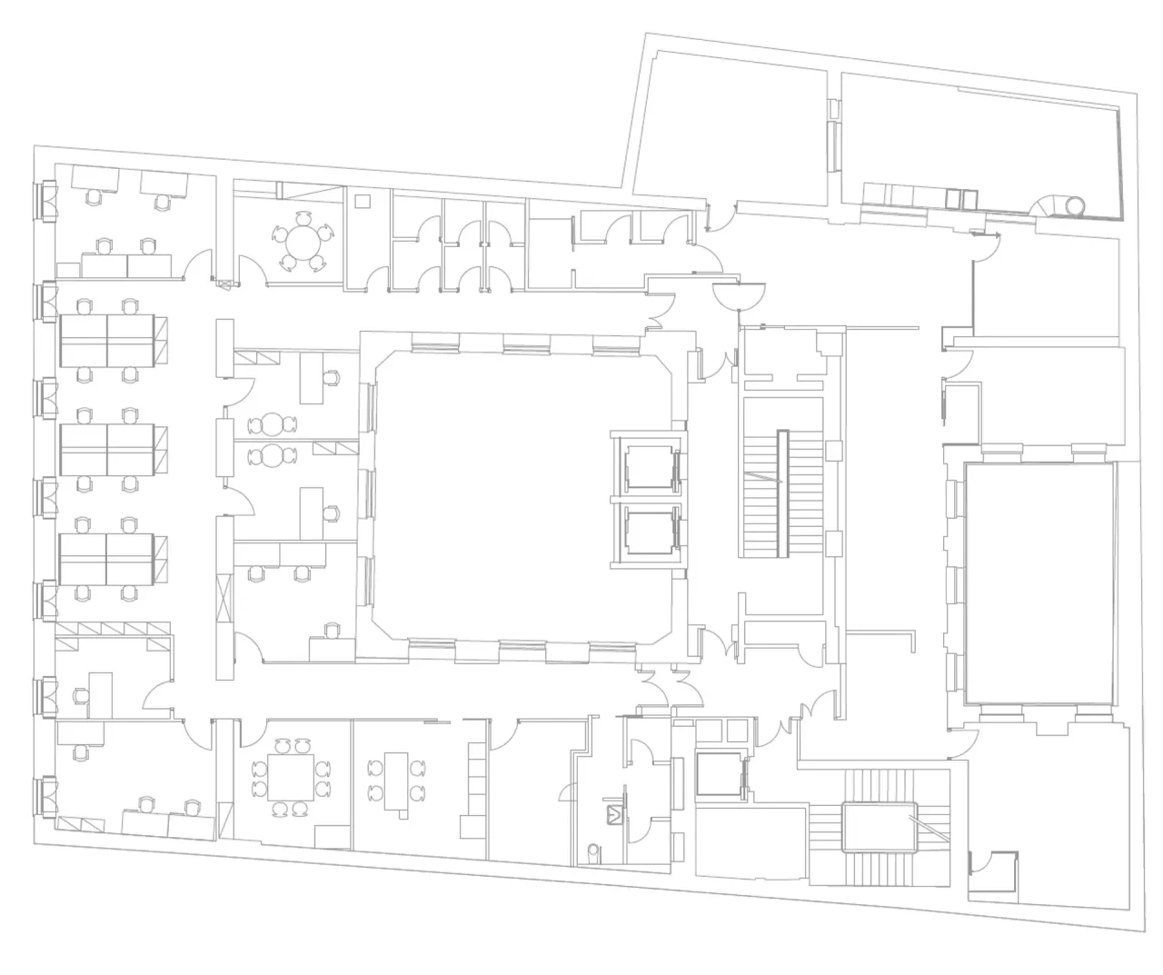 office - Manzoni 5 - Kantoor - Dils - Verdiepingsplan - 1