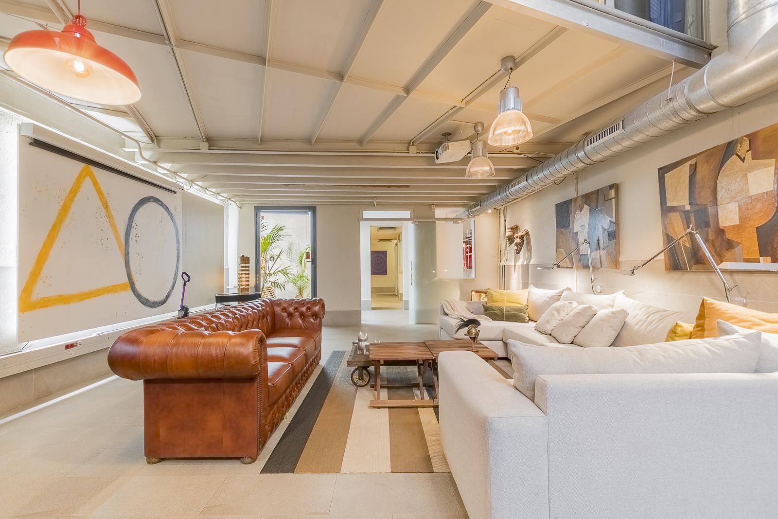 living - Loft de 250m² con 20m² terraza en venta en Gràcia - gallery thumbnail - 1