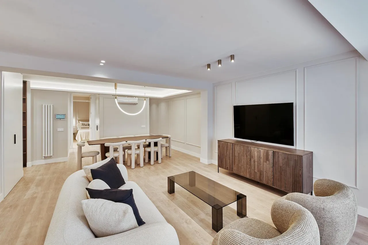living - Piso de 168m² con 40m² terraza en venta en Castellana - gallery - 3