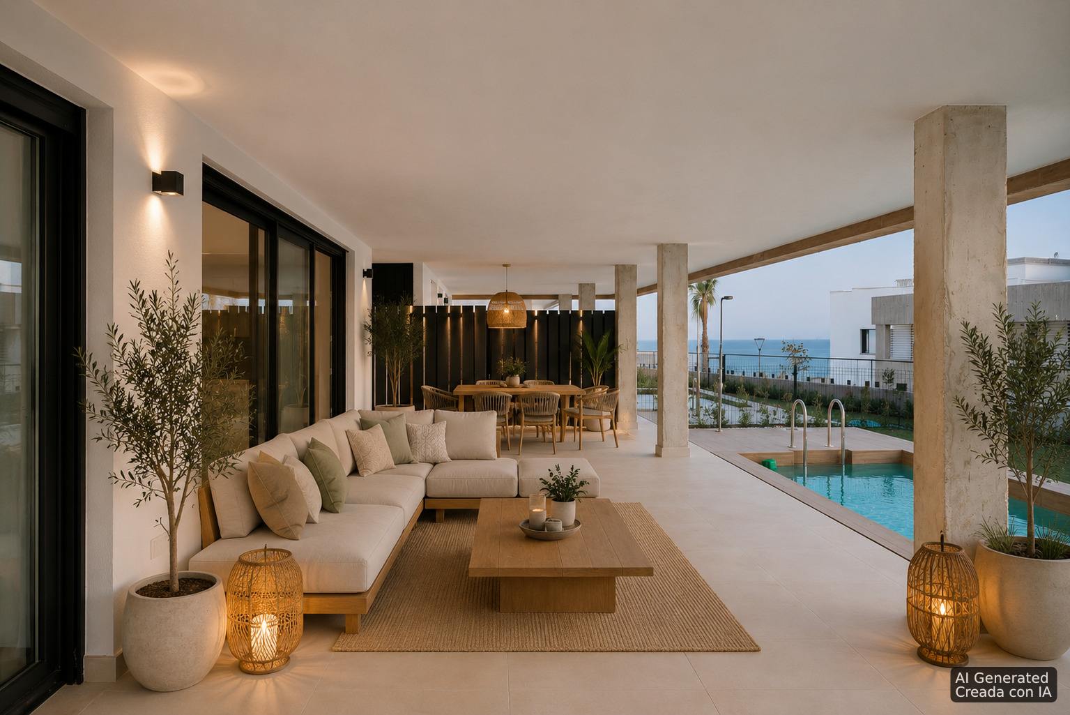 living - 152m² apartment with 100m² garden for sale in East Marbella - gallery thumbnail - 2