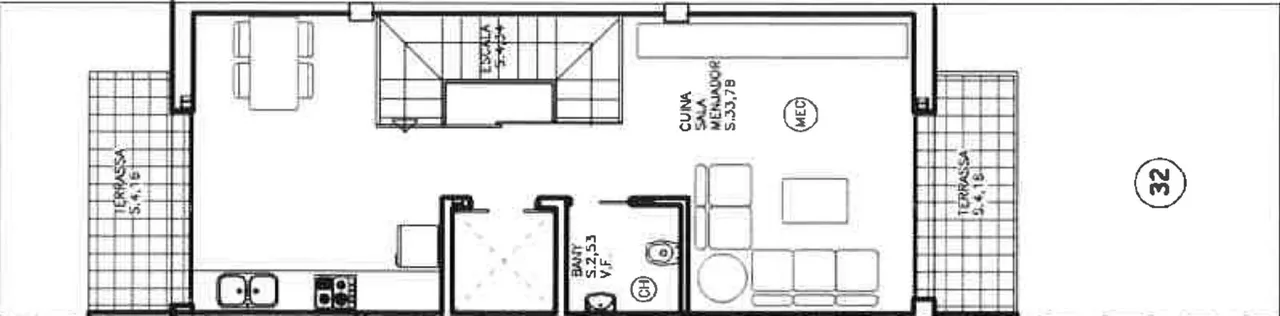 living - 179m² house / villa with 25m² terrace for sale in Empuriabrava - Floor Plan - 3