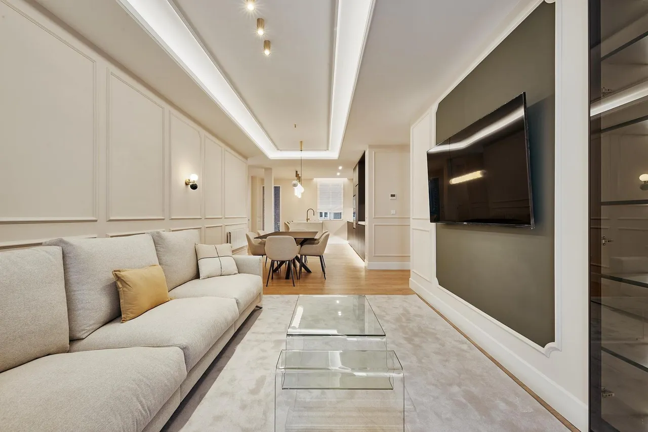 living - 187m² apartment with 10m² terrace for sale in Goya, Madrid - gallery - 3