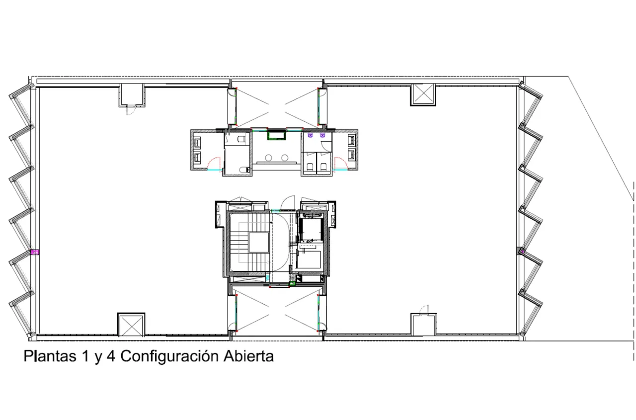 office - Genova 17 - Kantoor - Dils - Verdiepingsplan - 1